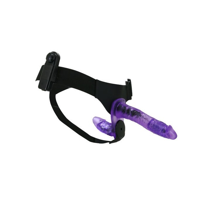 BAILE STRAP-ON DOUBLE ARNÉS VIBRADOR CON DILDO