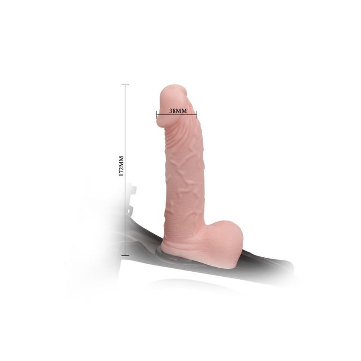 ULTRA STRAP-ON ARNÉS CON DILDO HINCHABLE 18CM