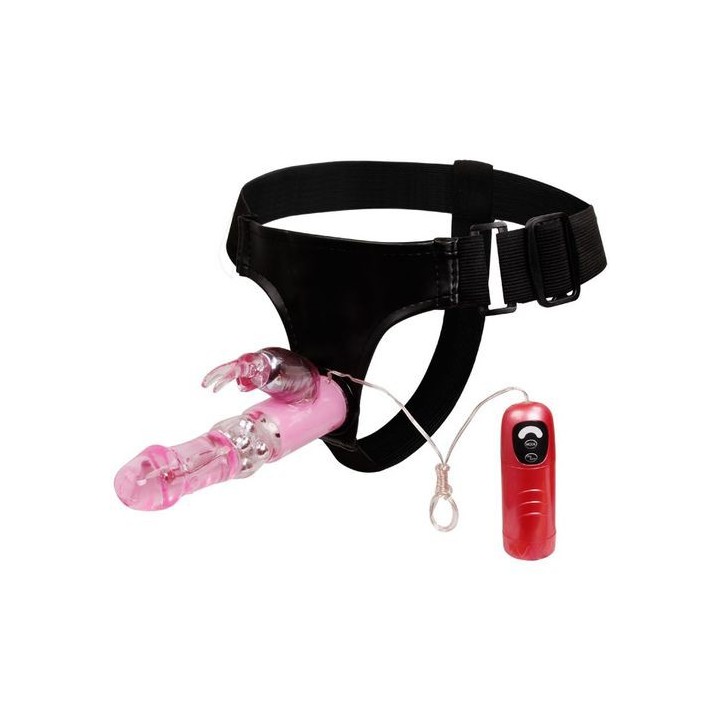 ULTRA SENSUAL STRAP-ON ARNÉS CON VIBRADOR ROTADOR RAMPANTE
