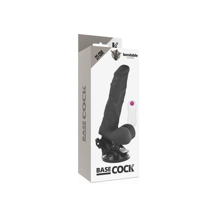 BASE COCK BENDABLE DILDO VIBRADOR ARTICULABLE 12 MODOS 21CM