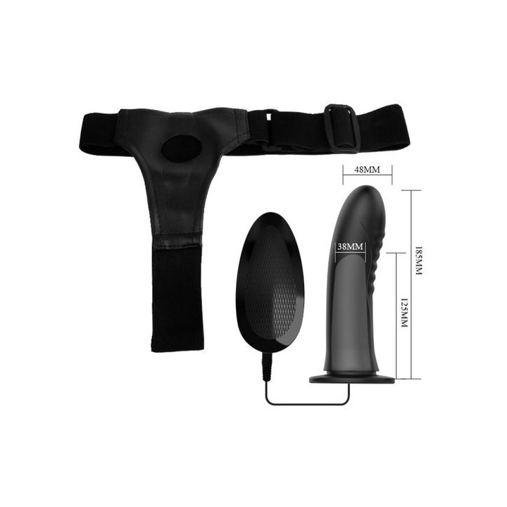 Pretty Love - Myron Strap On con Vibración y Dildo Hueco
