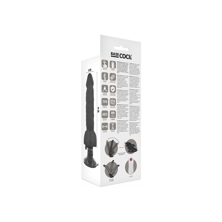 BASE COCK BENDABLE DILDO VIBRADOR ARTICULABLE 20 CM