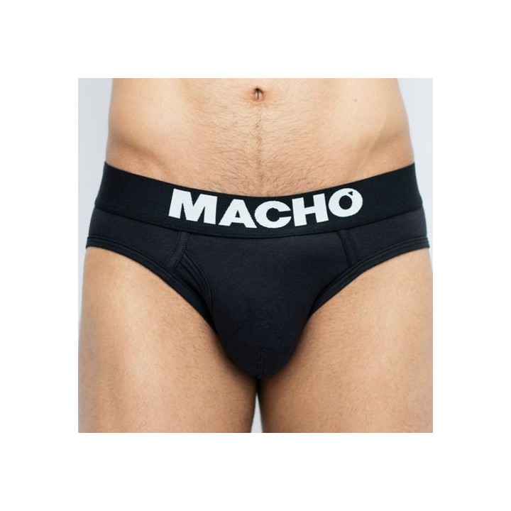 MACHO UNDERWEAR BLACK CALZONCILLO CORTO TALLA S