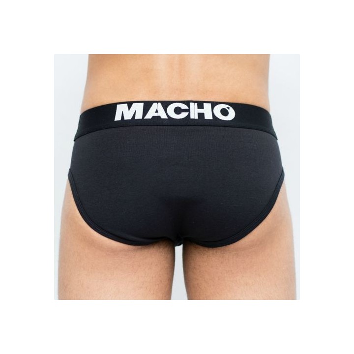 MACHO UNDERWEAR BLACK CALZONCILLO CORTO TALLA S