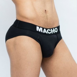 MACHO UNDERWEAR BLACK CALZONCILLO CORTO TALLA M