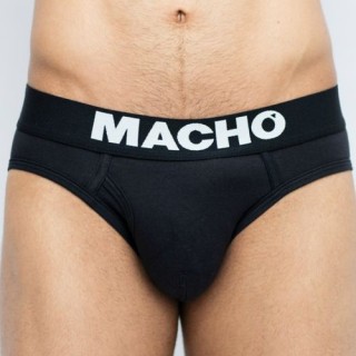 MACHO UNDERWEAR BLACK CALZONCILLO CORTO T. L