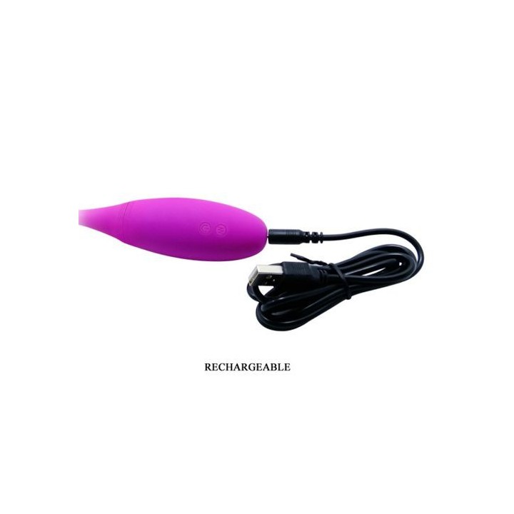 VIBRADOR FLEXIBLE CON DOS EXTREMOS RECARGABLE USB SILICONA SUAVE