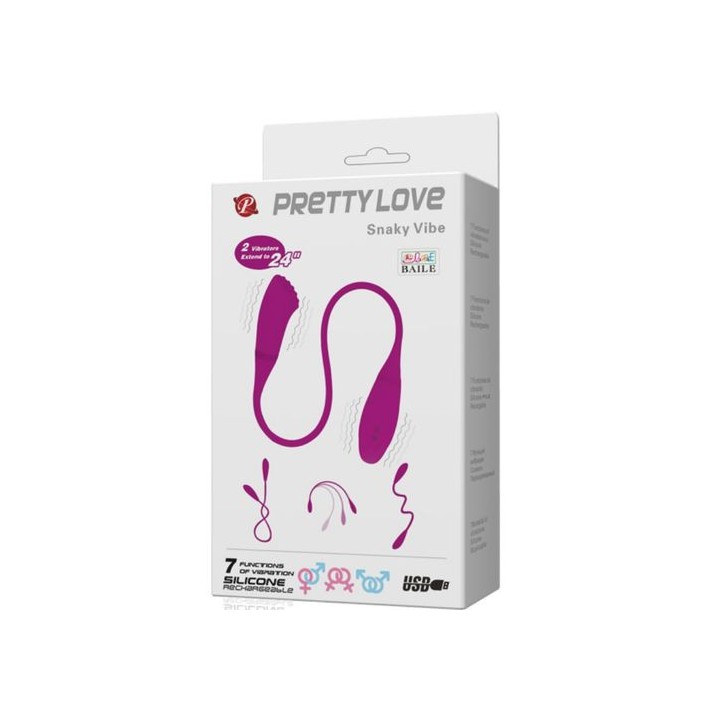 VIBRADOR FLEXIBLE CON DOS EXTREMOS RECARGABLE USB SILICONA SUAVE