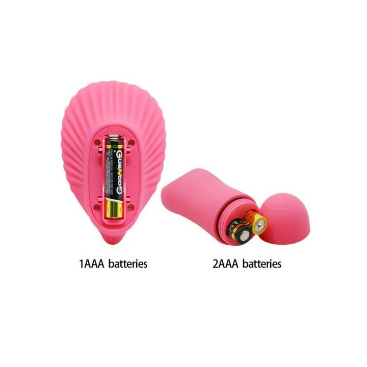 FANCY CLAMSHELL VIBRADOR MANDO A DISTANCIA (Agotado temporalmente)
