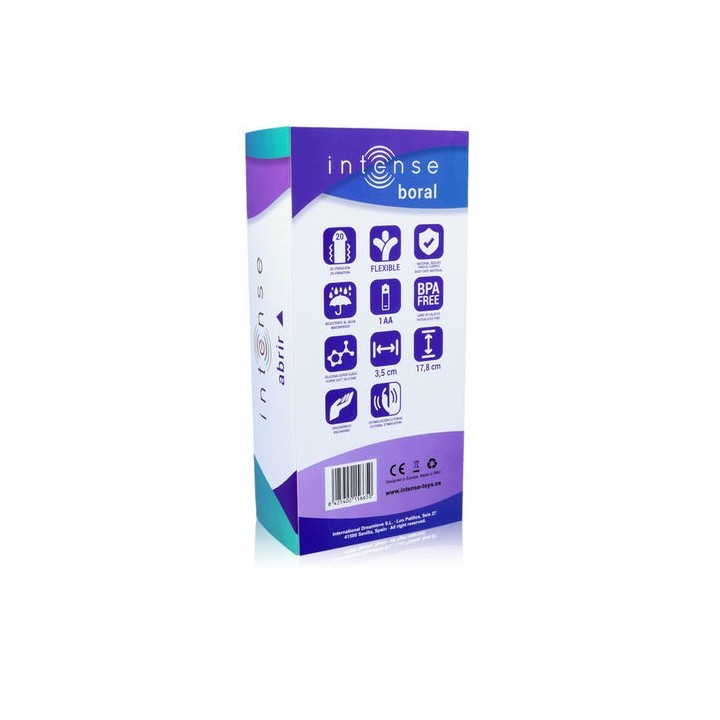 INTENSE BORAL VIBRADOR FLEXIBLE SILICONA 20 FUNCIONES