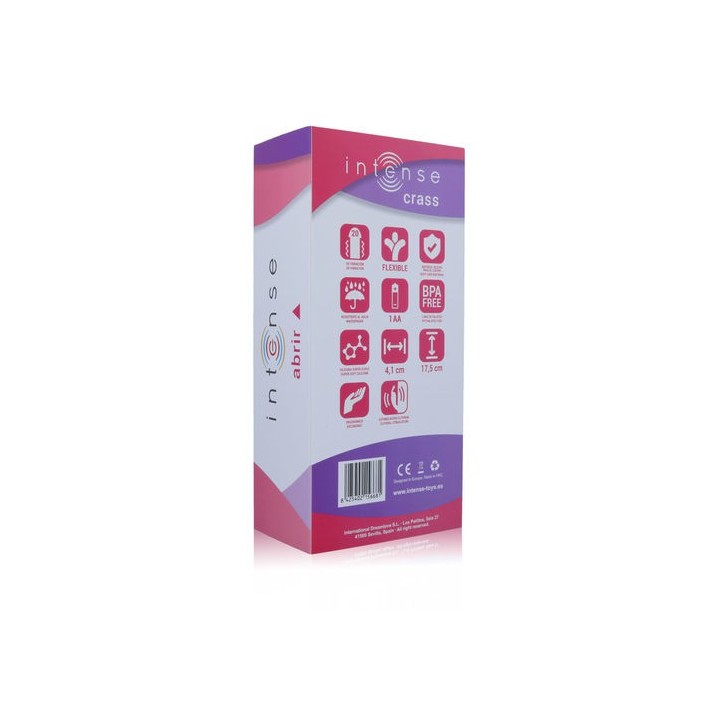 INTENSE CRASS PINK VIBRADOR FLEXIBLE 20 FUNCIONES SILICONA