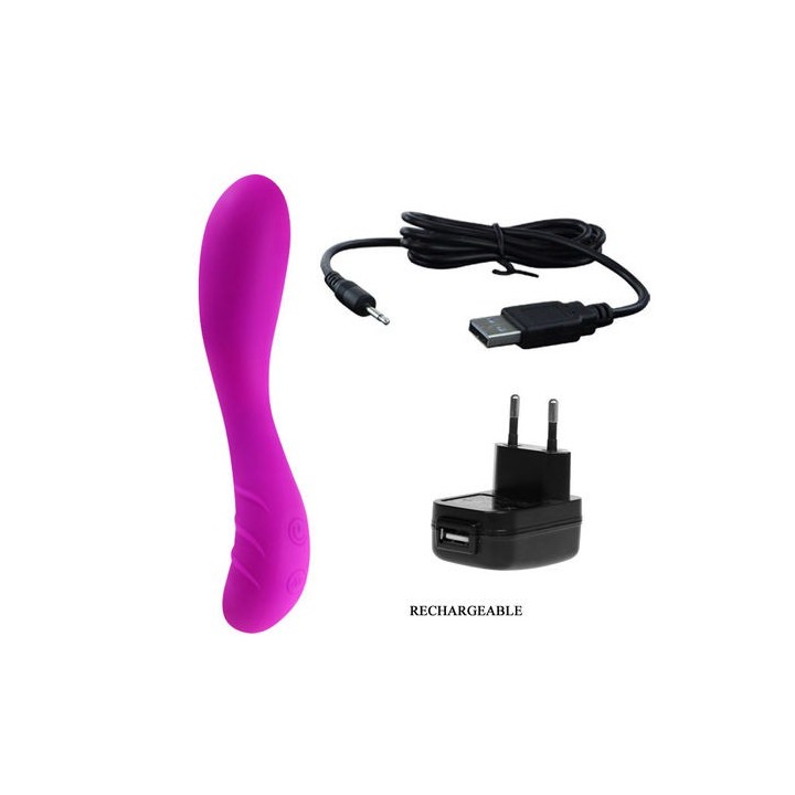 PRETTY LOVE SPIRIT VIBRADOR MASAJEADOR SILICONA USB 21CM