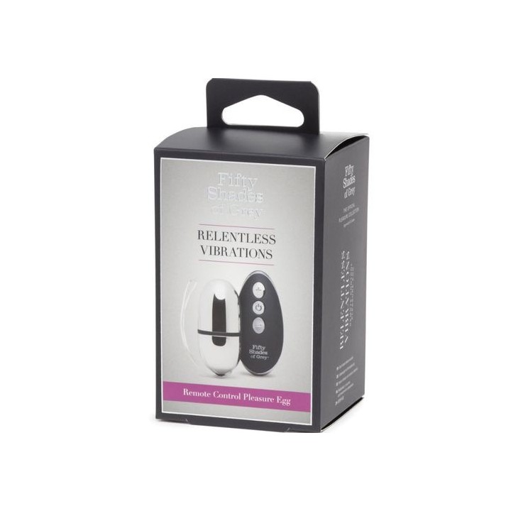 FIFTY SHADES...RELENTLESS VIBRATIONS REMOTE CONTROL EGG HUEVO VIBRADOR agotado temporalmente