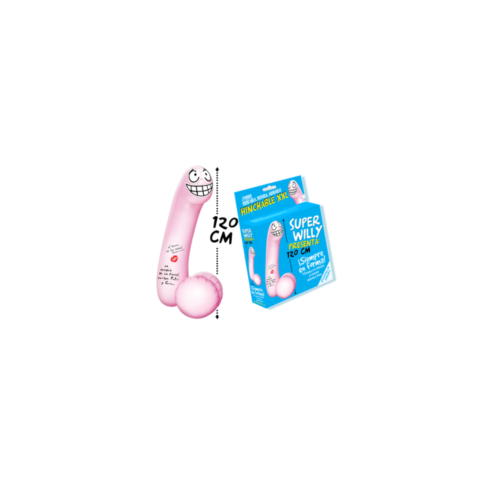 SUPER WILLY PITO HINCHABLE 120 CM