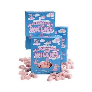 MASHMALLOW WILLIES NUBES FORMA PENE COMESTIBLE