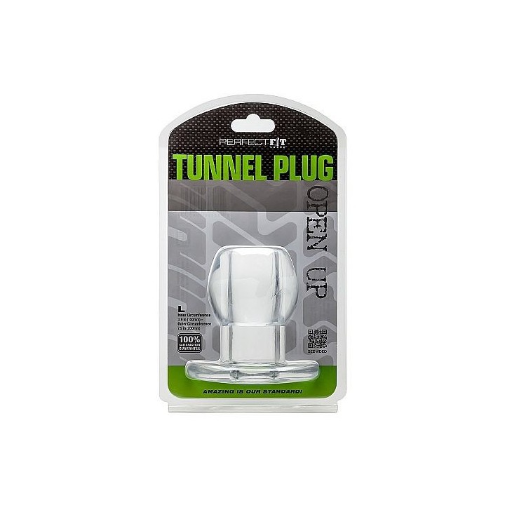 TUNNEL PLUG OPEN UP L SILICONA TRANSPARENTE