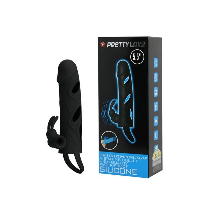 Pretty Love - Funda Silicona con Vibración 14 CM 1.0
