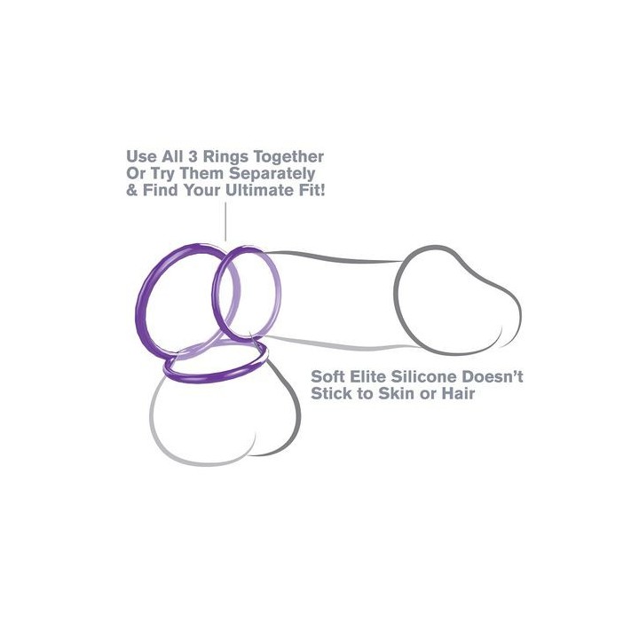 C-RINGZ STAMINA SET 3 SILICONA ANILLOS
