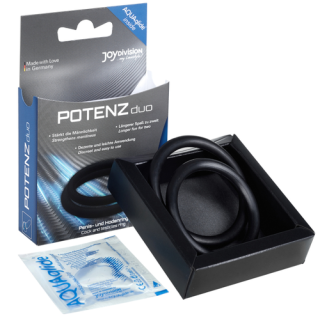 POTENZ DUO RINGS MEDIUM BLACK ANILLOS