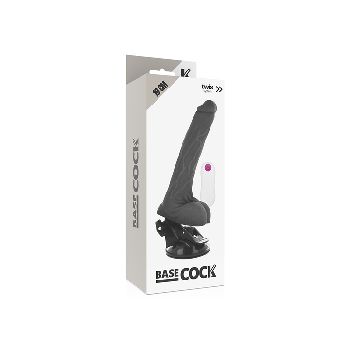 BASE COCK DILDO REALÍSTICO VIBRADOR VENTOSA 19 CM