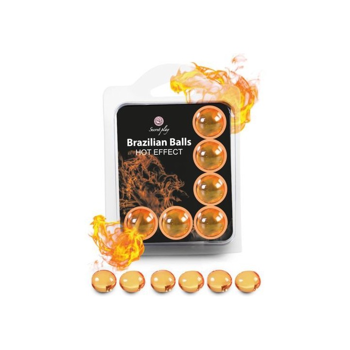 SET 6 BRAZILIAN BALLS HOT EFECTO CALOR
