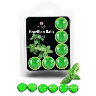 SET 6 BRAZILIAN BALLS MINT AROMA MENTA
