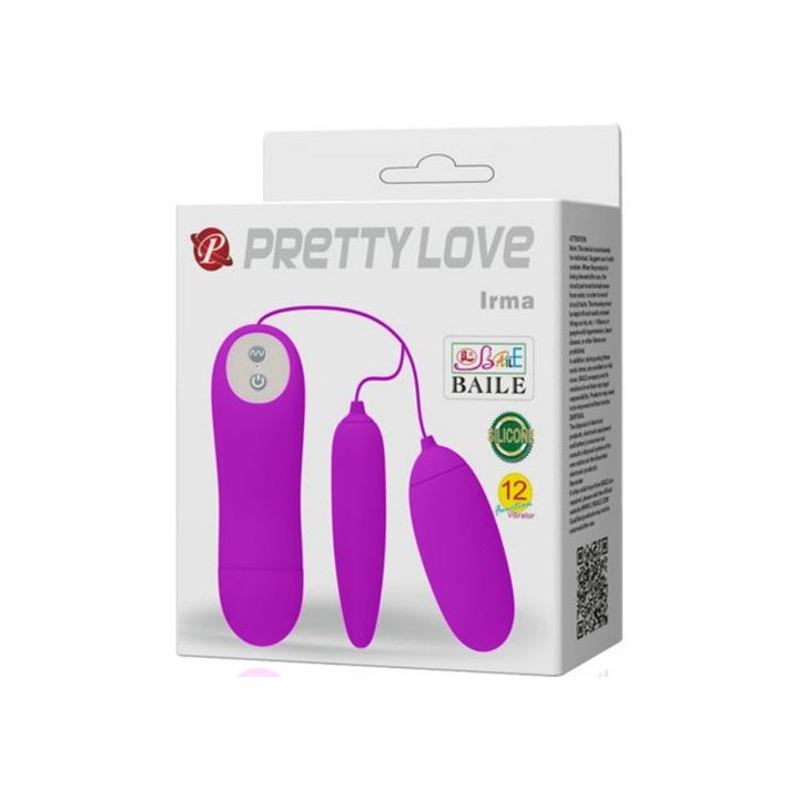 PRETTY LOVE IRMA DOUBLE VIBRATING EGG