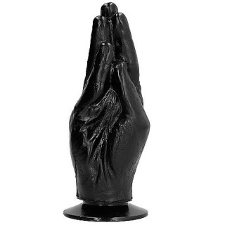 ALL BLACK FISTING DILDO 21 CM