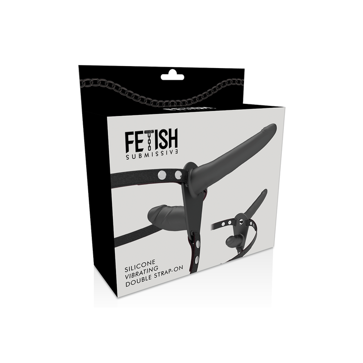 FETISH STRAP-ON ARNES DOBLE PENETRACIÓN CON VIBRACIÓN SILICONA