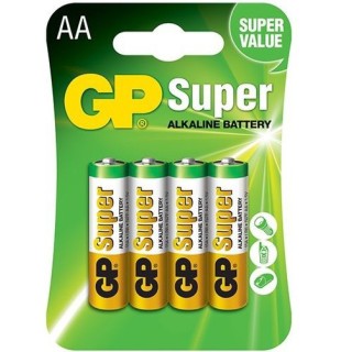 GP SUPER ALKALINE BATTERY PILA AA LR6 (Agotado temporalmente)