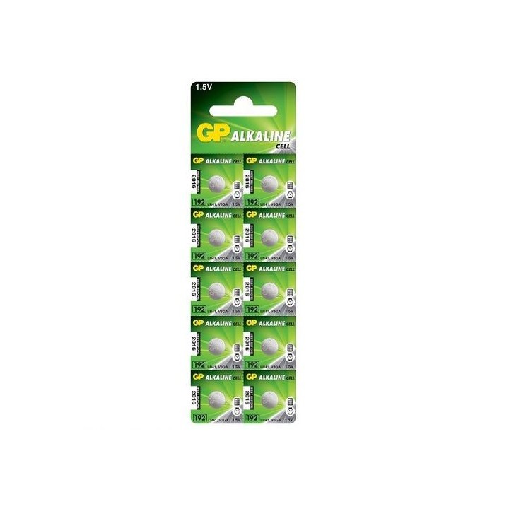 GP SUPER ALKALINE CELL PILA BOTON 1.5V 192 LR41 (Agotado temporalmente)