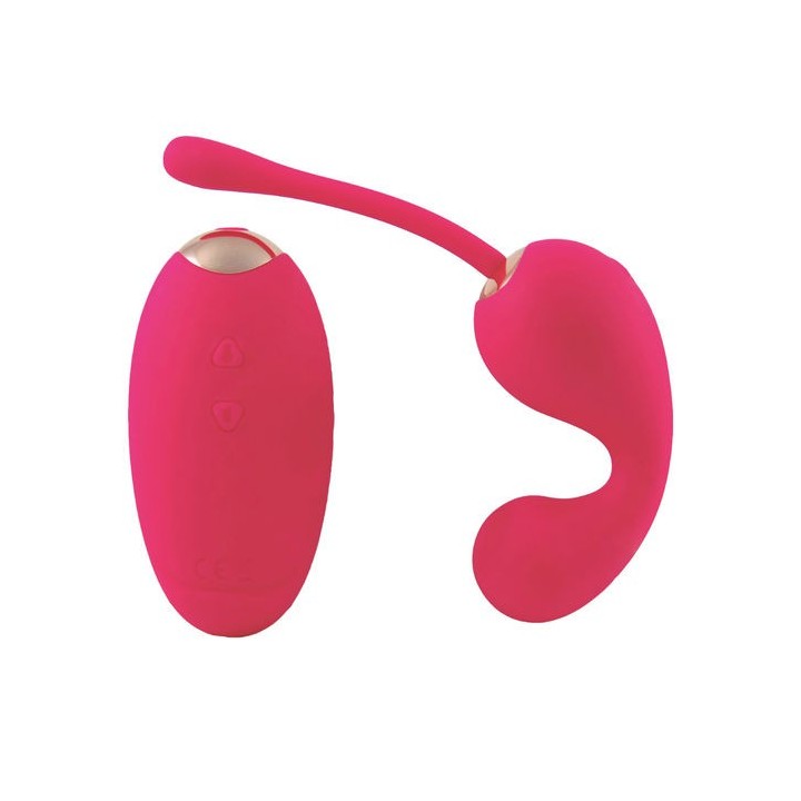 VIBRADOR ROTADOR FLEXIBLE CON MANDO CONTROL REMOTO RECARGABLE